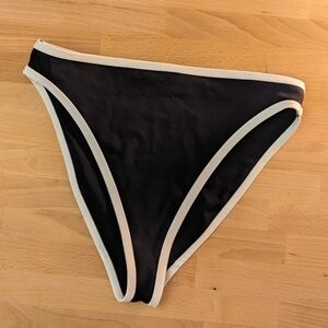 NWOT Negative swim French cut bikini bottoms in black and white
